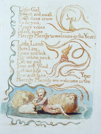 The Little Girl, plate 26 from Songs of Innocence by William Blake